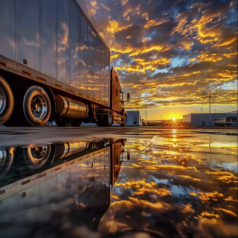 Flota de camiones de carga